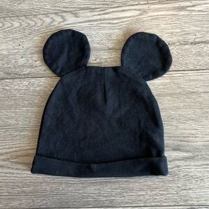 Disney Baby Mickey Mouse Beanie Hat with Mickey Ears Solid Black Disney World